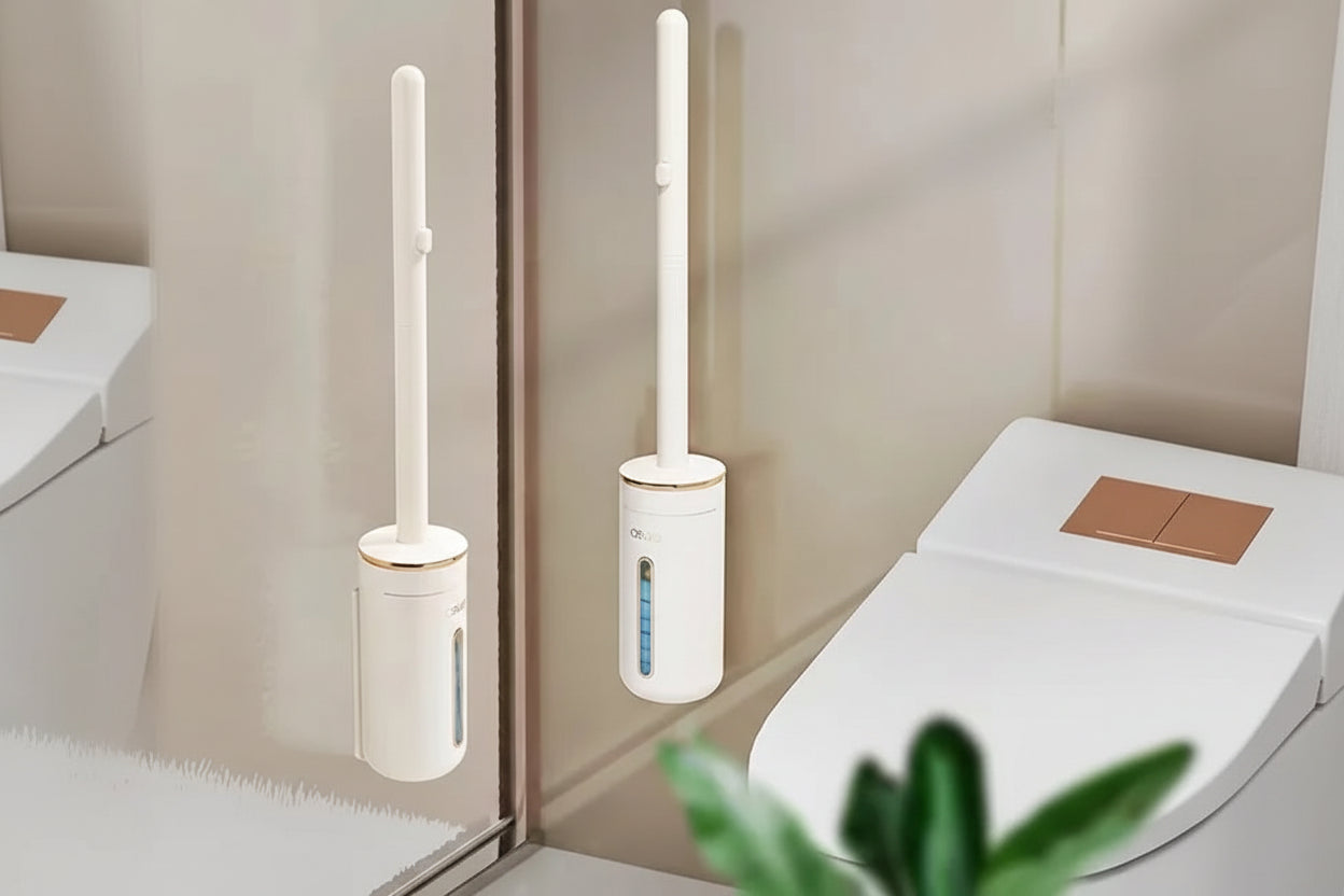 Jednorazowa szczotka do toalety z wymiennymi głowicami