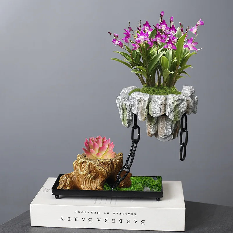 Lewitująca doniczka magnetyczna bonsai – nowoczesna ozdoba na biurko