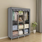 Szafa Tekstylna XXL – Mobilna Garderoba z Półkami i Drążkiem