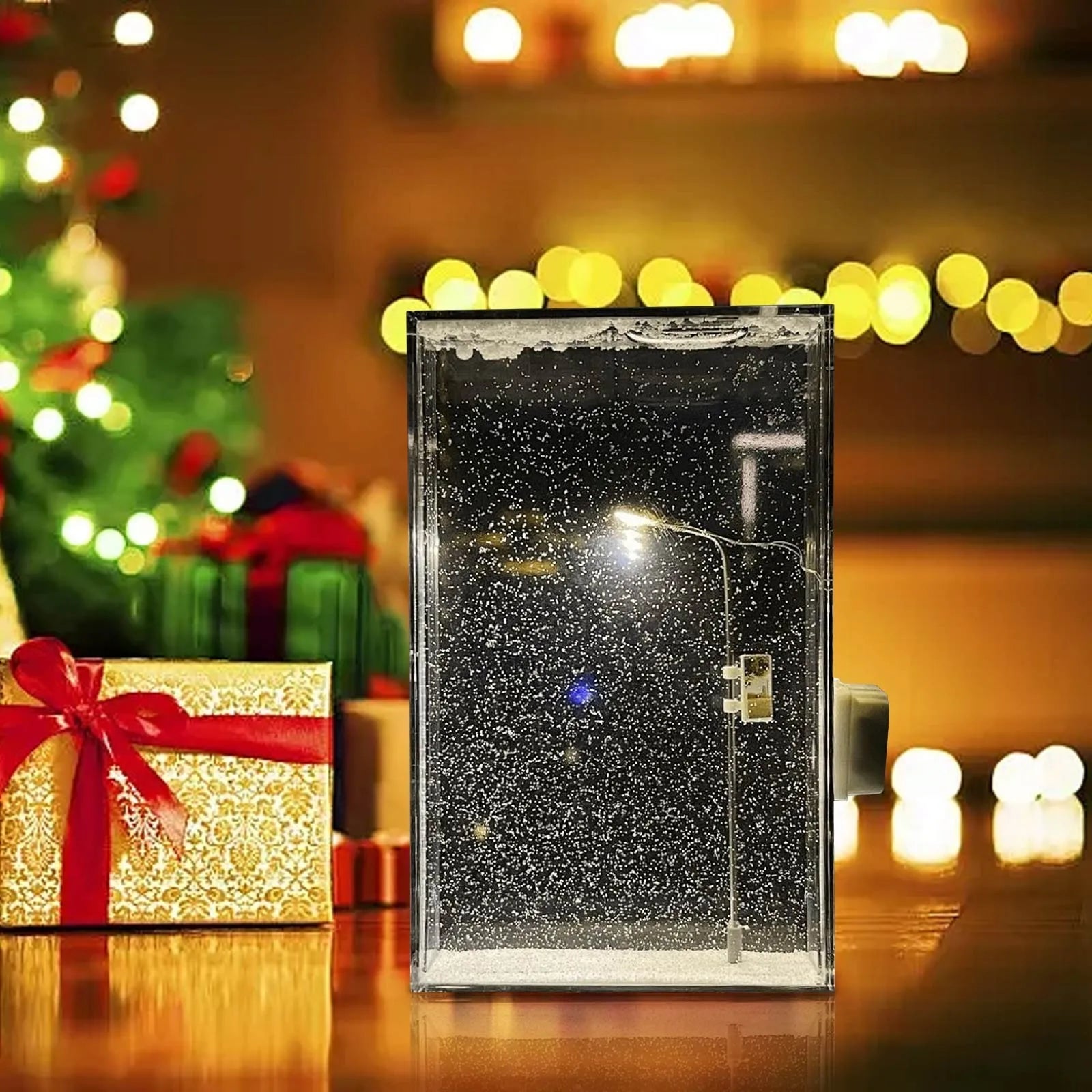 Śnieżna noc lampka nocna (DIY)