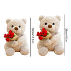 Pluszowy Miś "Rose Love" z Bukietem Róż – Romantyczny Prezent