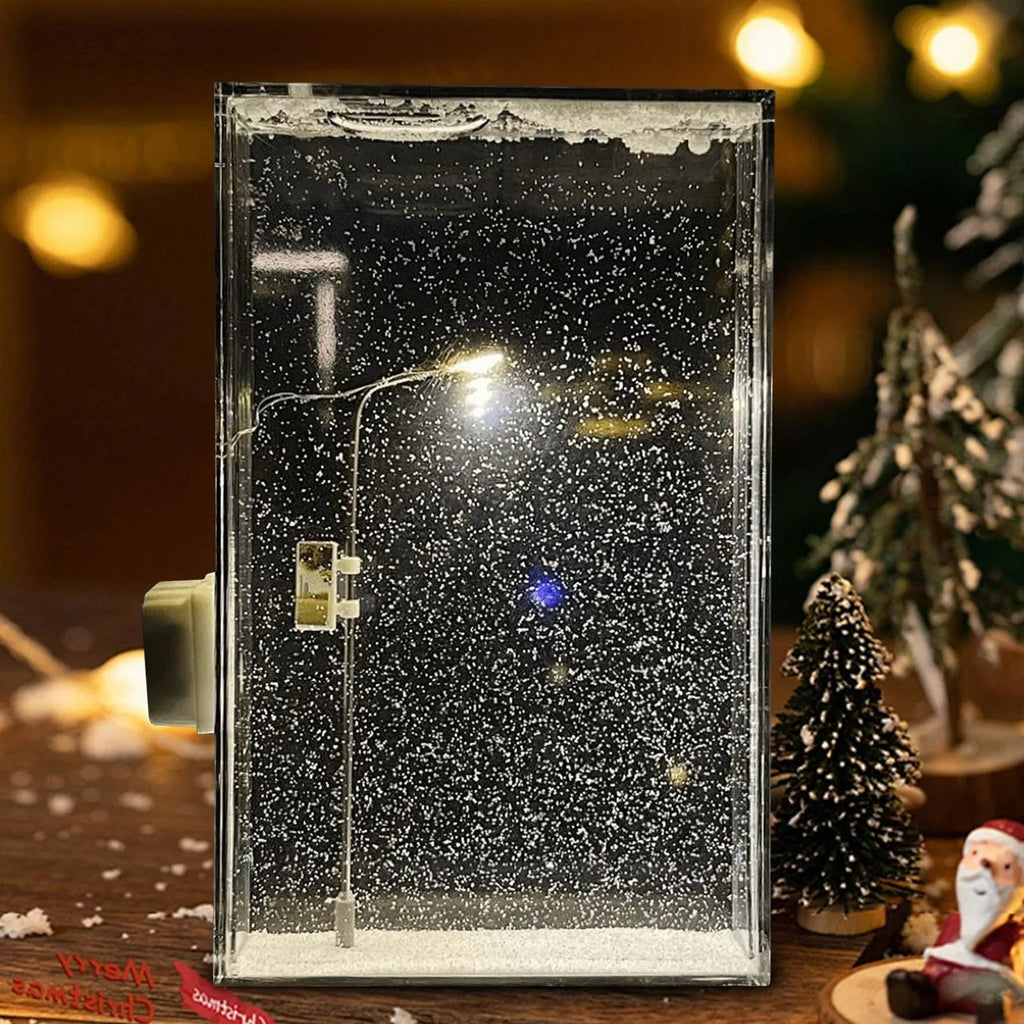 Śnieżna noc lampka nocna (DIY)